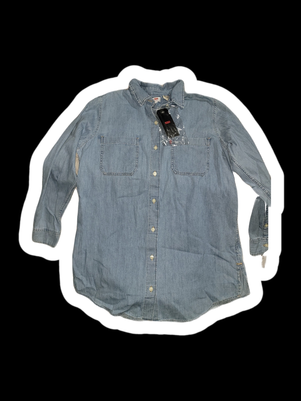 Levi's Light Blue Denim Button-Down Shirt